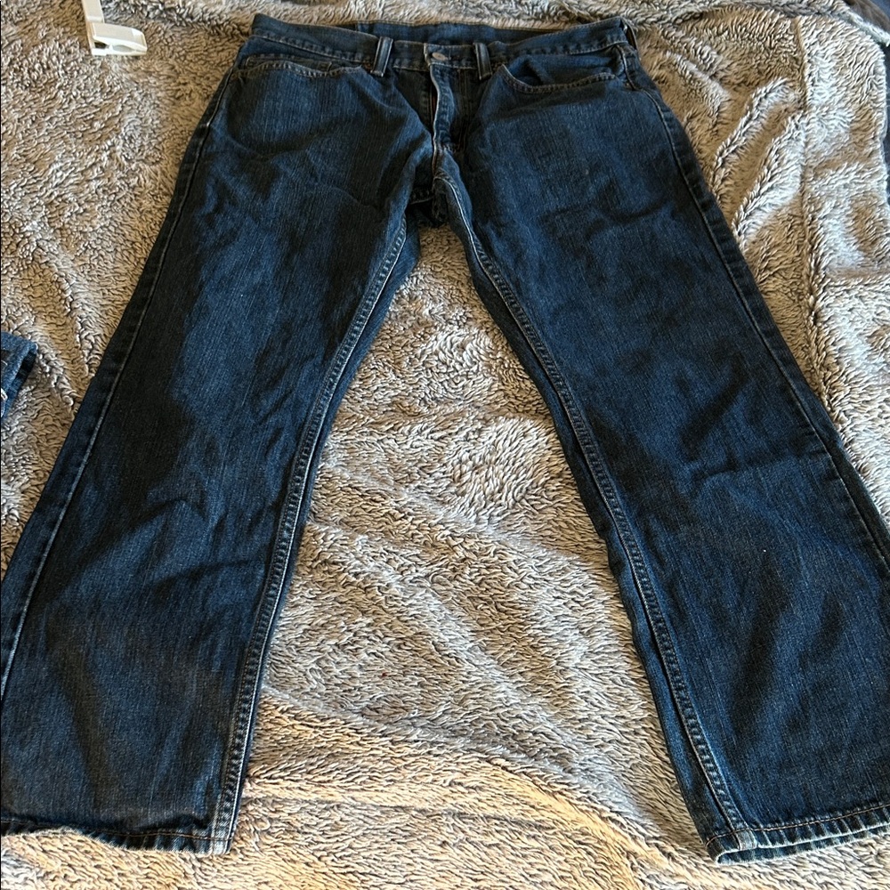 Levi's Men's Straight Jeans in Dark Indigo